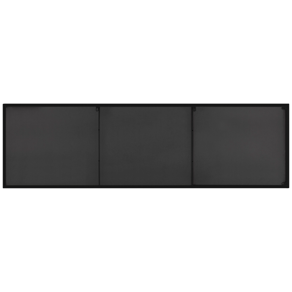 Furniturebox Austen Rectangular Black Extra Large Metal Wall Mirror 170 x 50cm Image 4