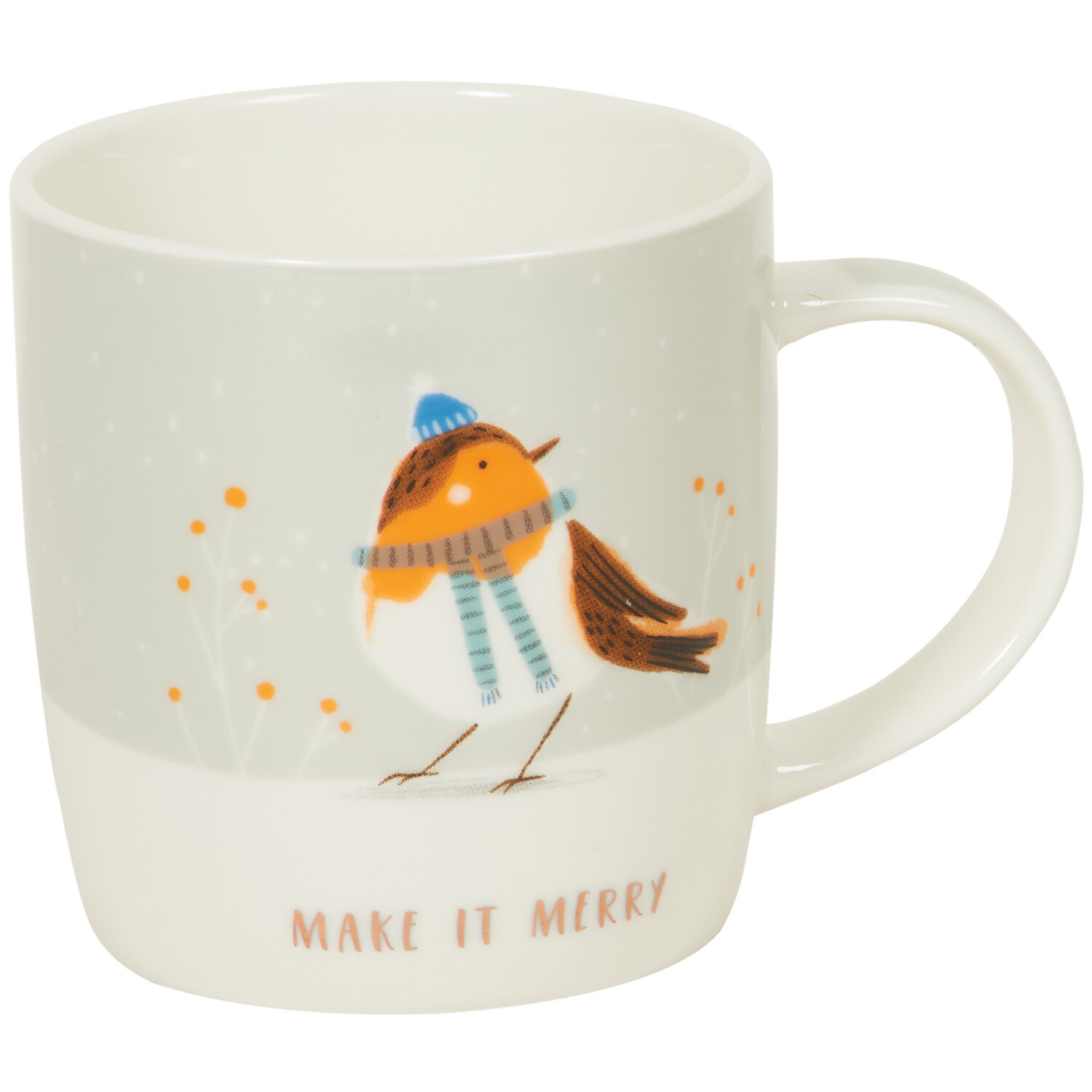 Winter Animals Mug Gold Detail  - Multicolour Image 9