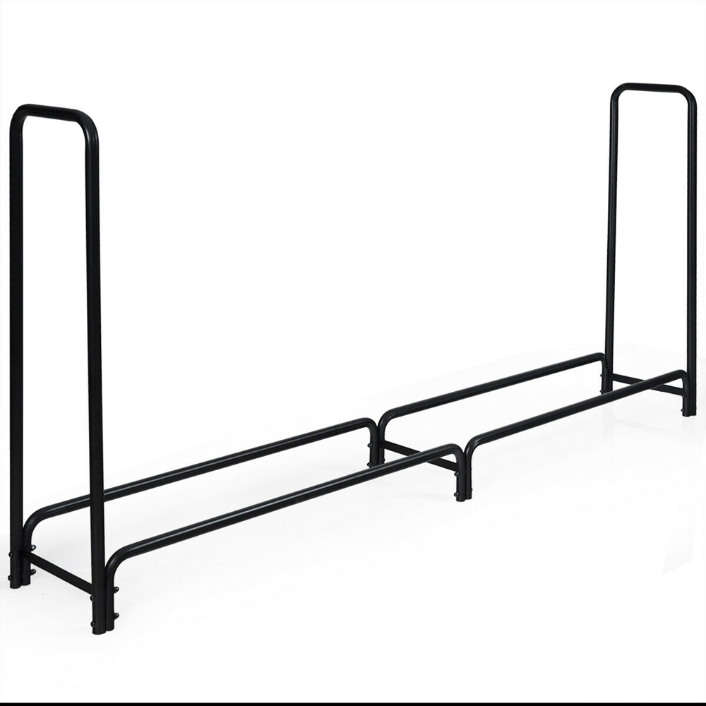 Costway Outdoor Firewood Storage Rack Image 3