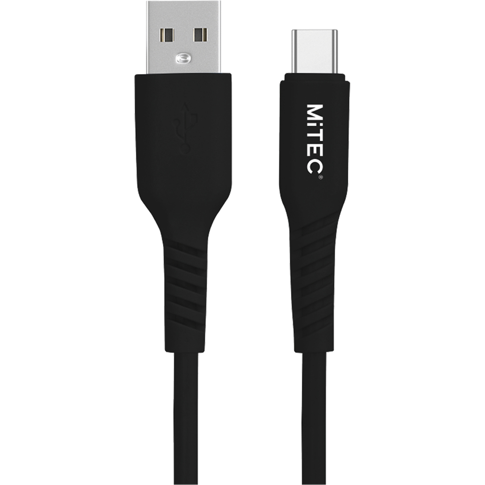 MiTEC MiPOWER Black USB-C to USB-A Cable 1m Image 1