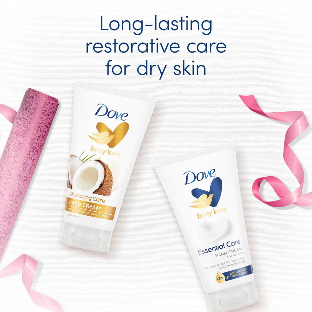 Dove Hand Treats Essential and Coconut Hand Cream Gift Set 3 Pack Image 7