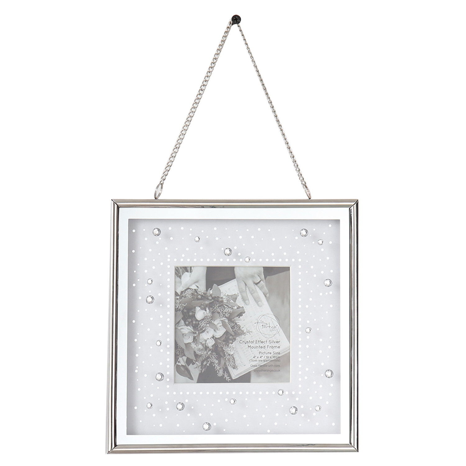 Crystal Effect Mounted Frame - Silver Image 2