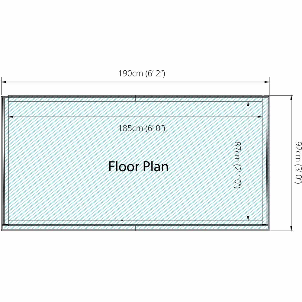 Mercia 3 x 6ft Overlap Pent Bike Storage Shed Image 8