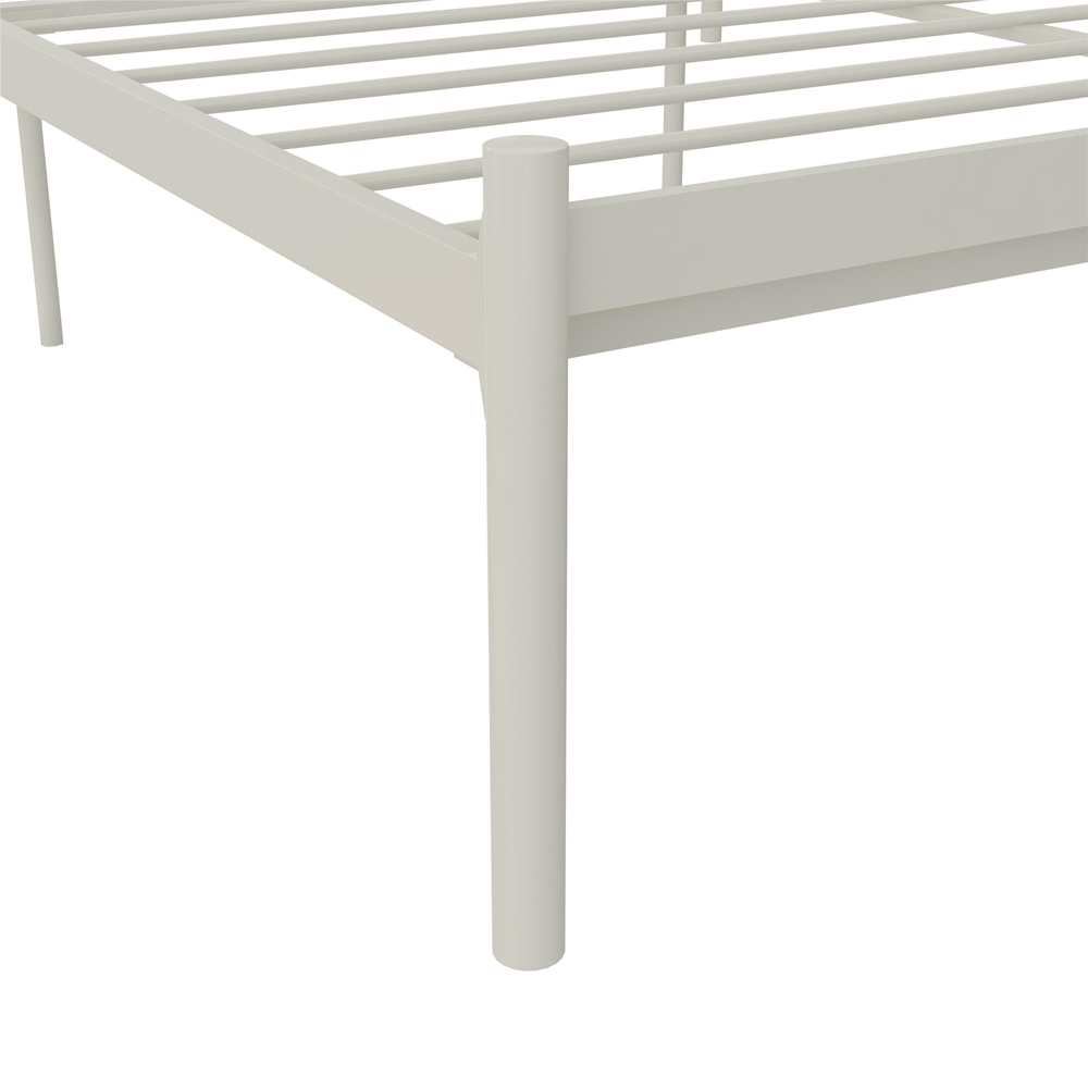 Dorel Jensen Double White Metal Bed Frame Image 7