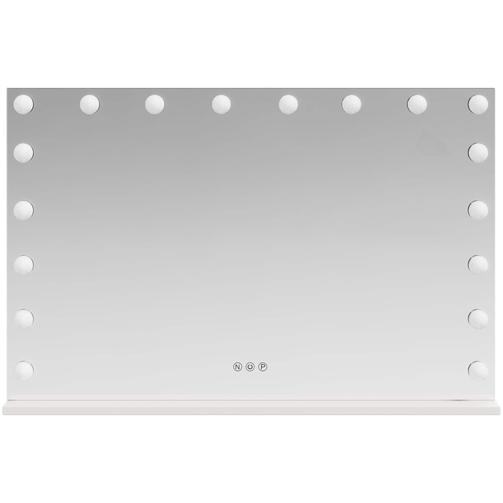 vidaXL LED White Vanity Mirror 80 x 10 x 52.5cm Image 4
