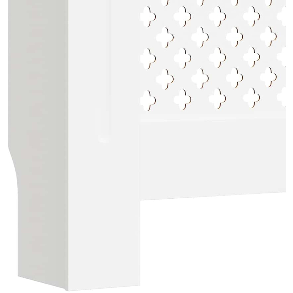 vidaXL White MDF Adjustable Radiator Cover 815 x 1420-2050mm Image 4