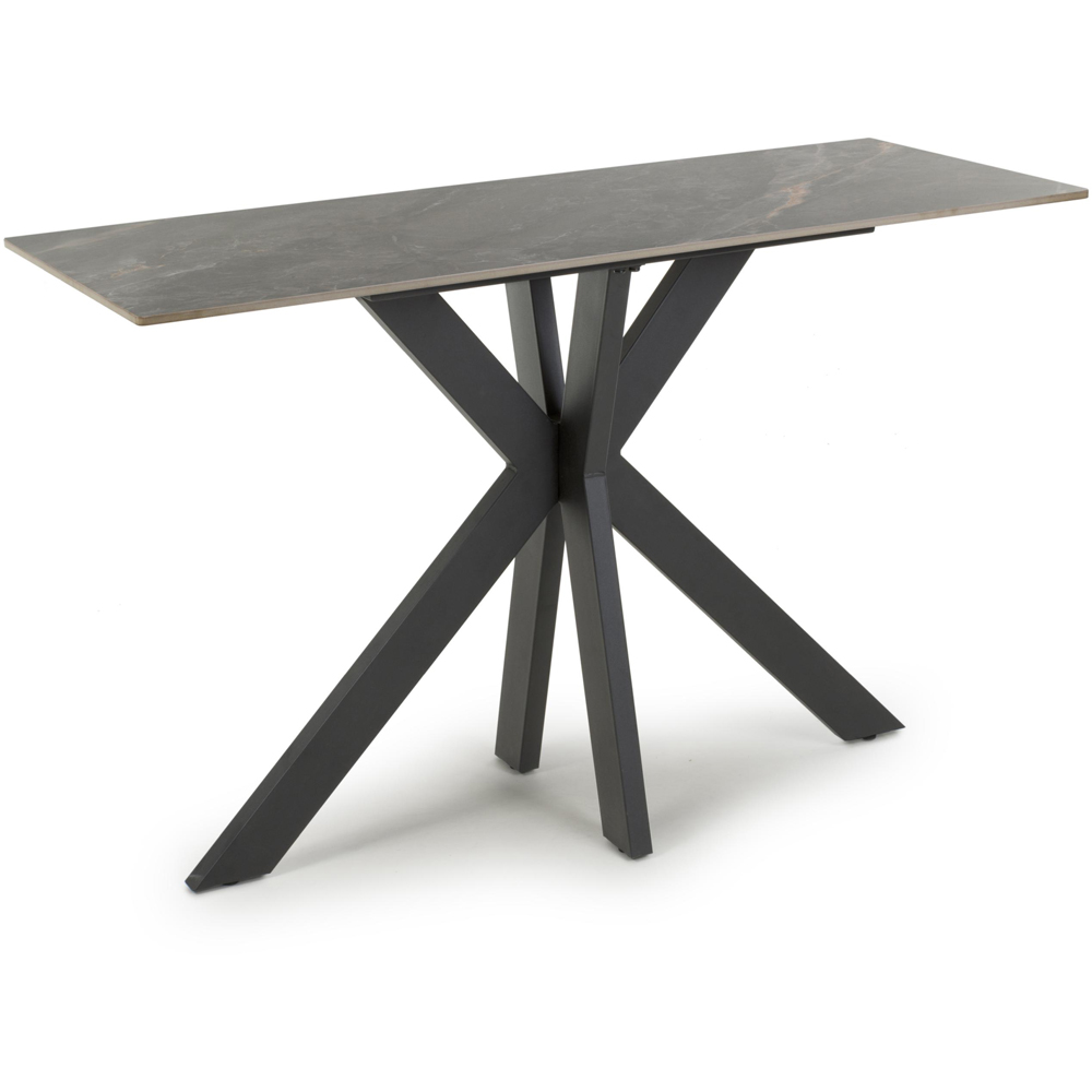 wilko Palermo Grey Marble Ceramic Console Table Image 2