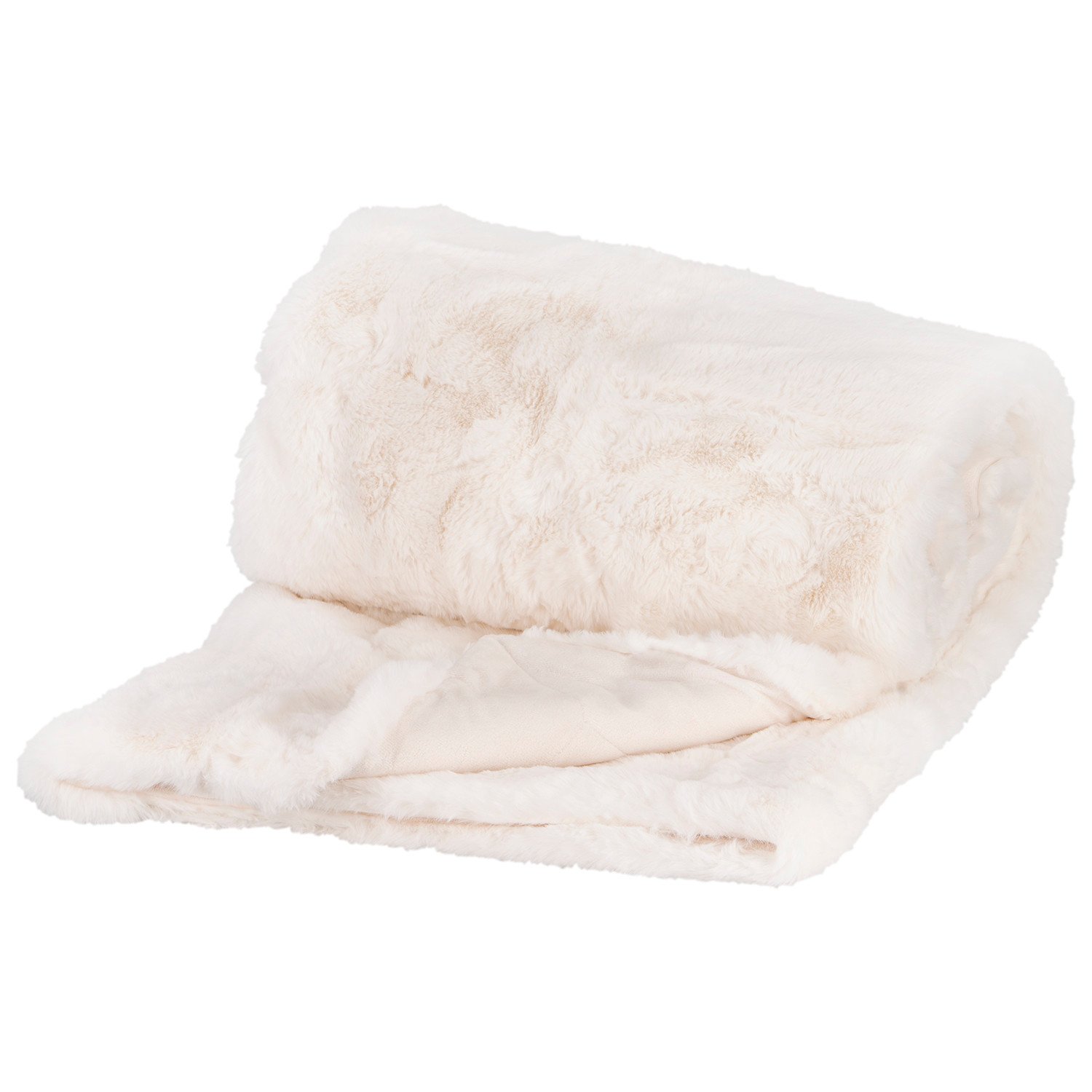 Divante White Rabbit Faux Fur Medium Throw 127 x 152cm Image 2