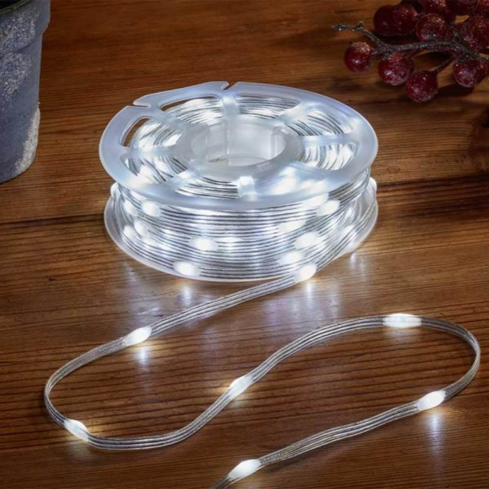 Samuel Alexander 200 Warm White and Cool White LED Clear String Light 15m Image 4