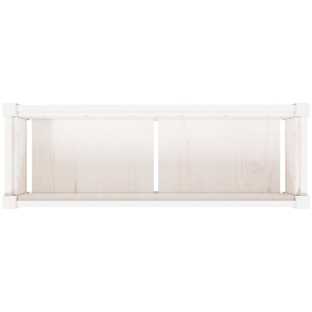 vidaXL White Pine Wood Raised Garden Bed 31 x 90 x 31cm Image 6