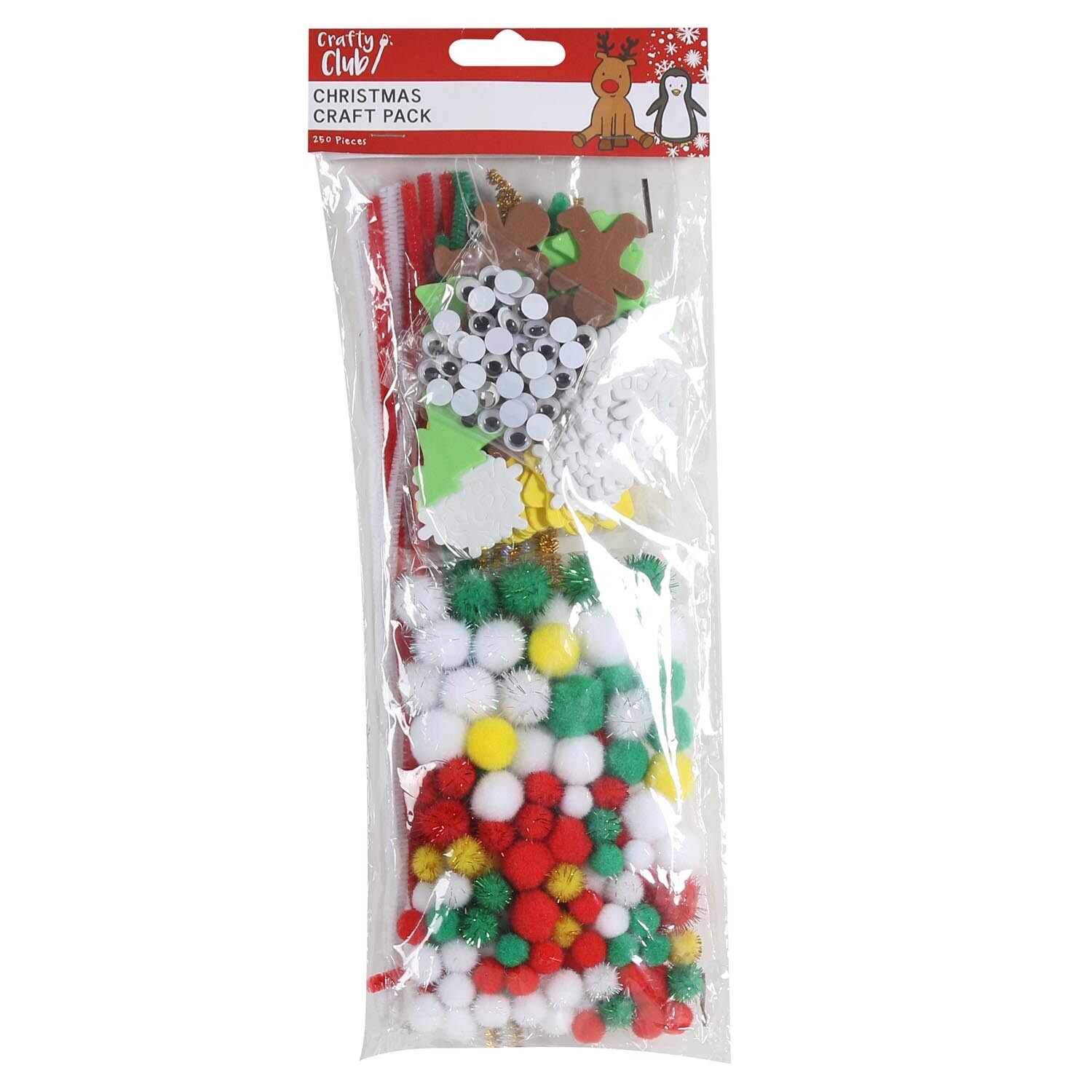 Crafty Club 250-Piece Christmas Craft Pack Image 2