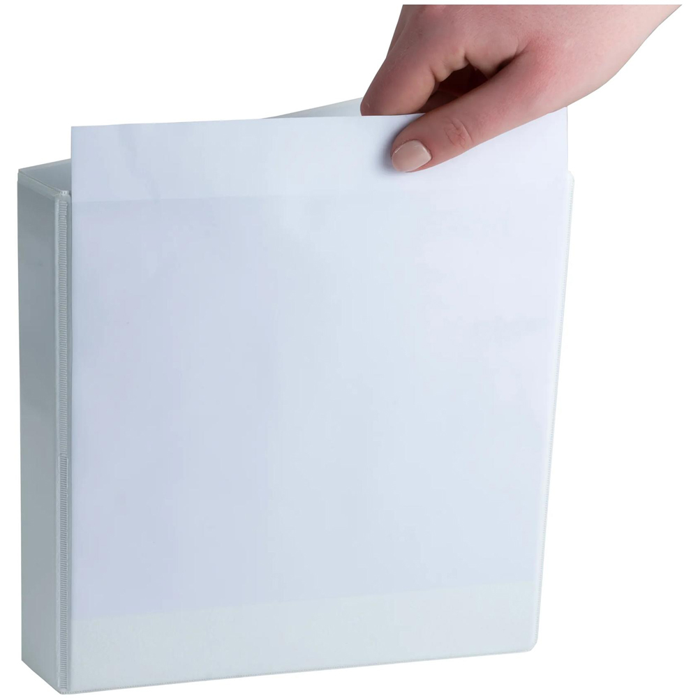 Exacompta Kreacover A5 2D 20mm White Polypropylene Ring Binder 10 Pack Image 2