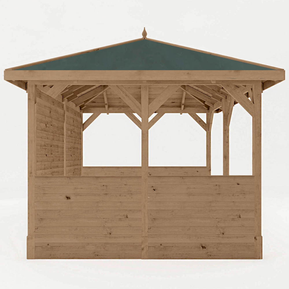 Mercia 3 x 4m Pressure Treated Traditional Gazebo with Side Panels Image 4