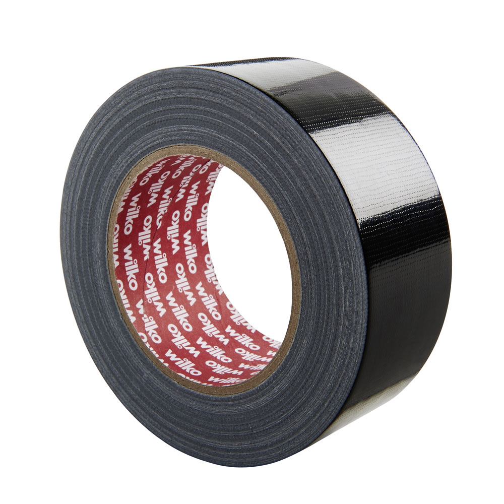 Wilko Black DIY Tape 50m x 50mm Image