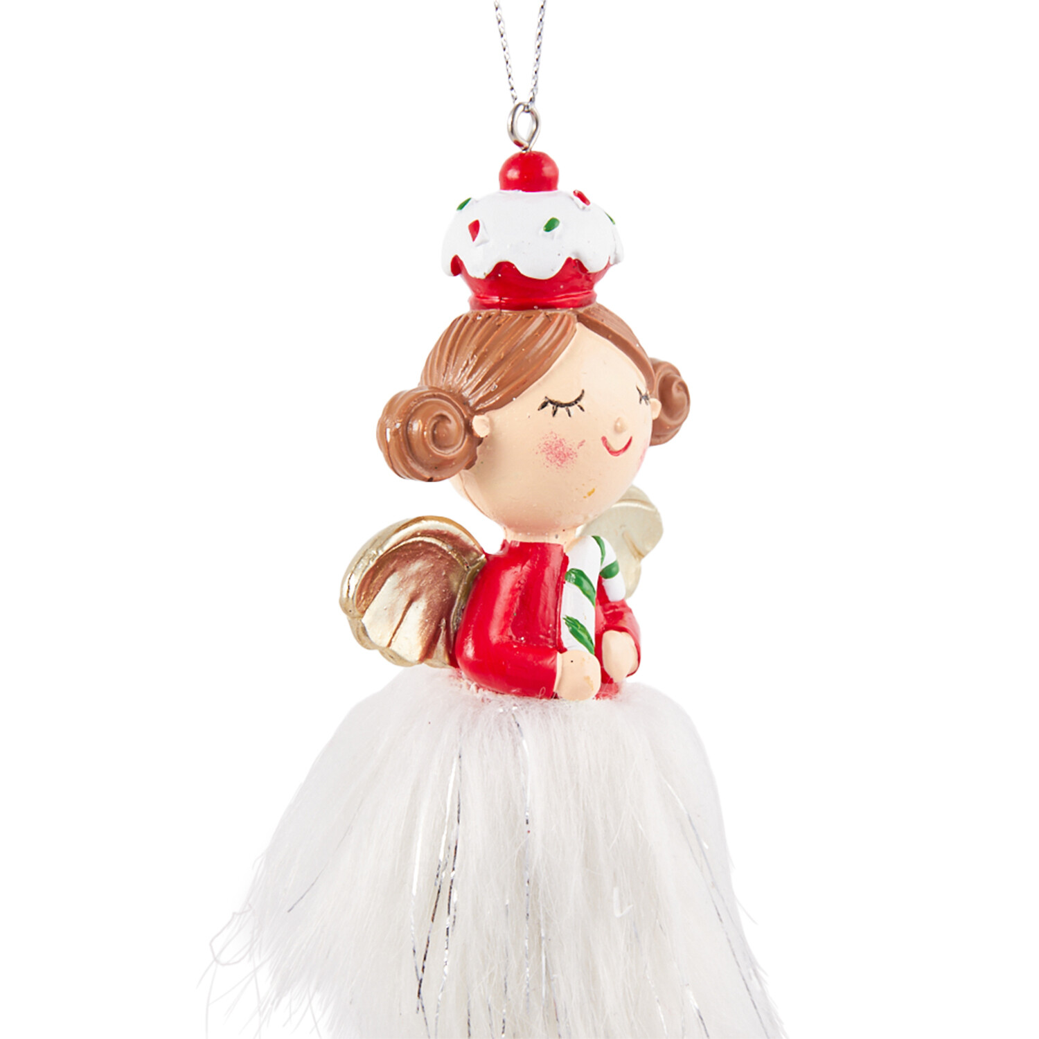 Scrumptious Hanging Fairy Decoration - White and Red Image 4