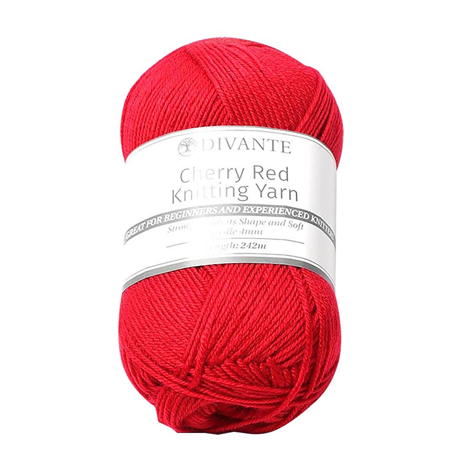Divante Basic Knitting Yarn - Cherry Red Image