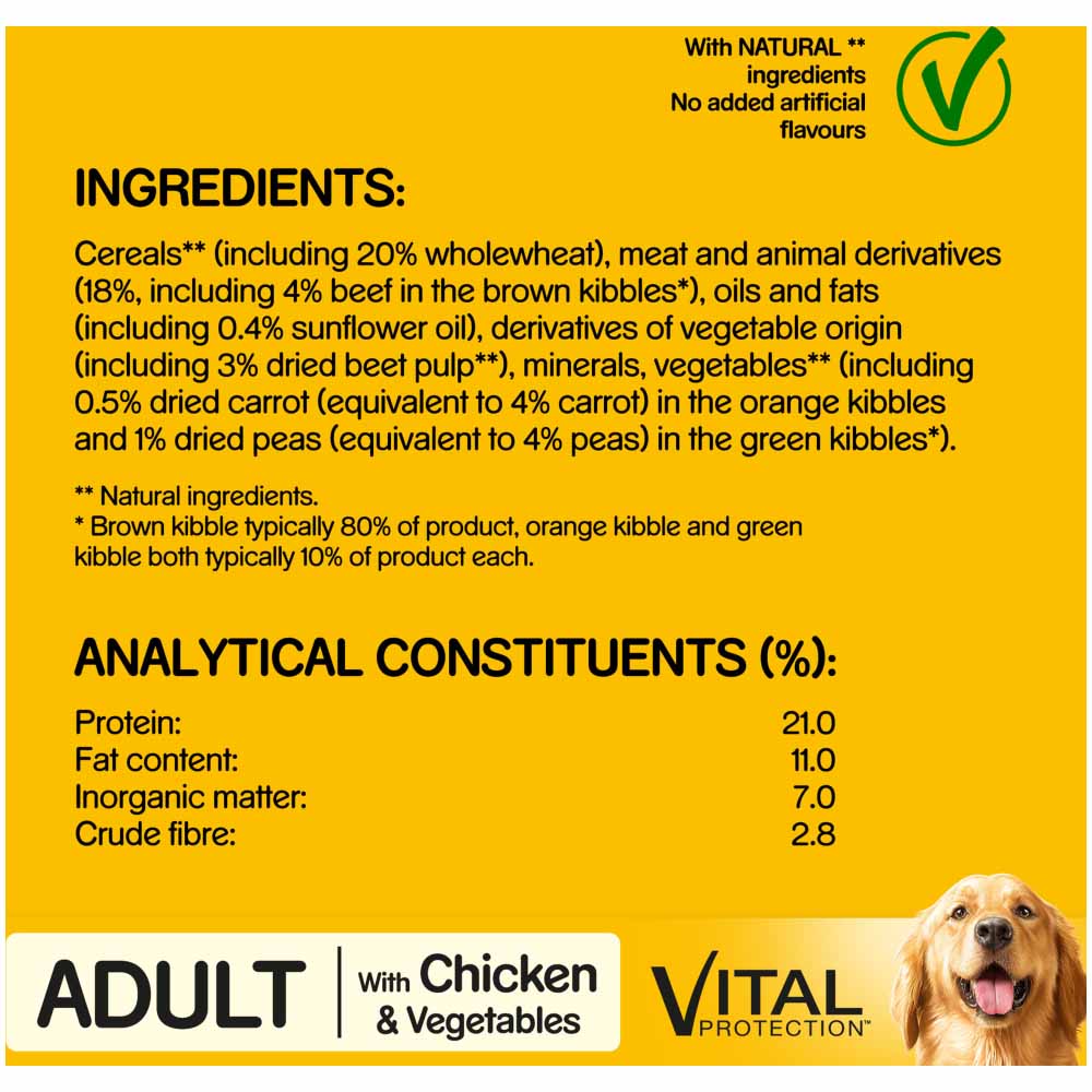 Pedigree Chicken and Veg Dry Dog Food 2.6kg Image 6