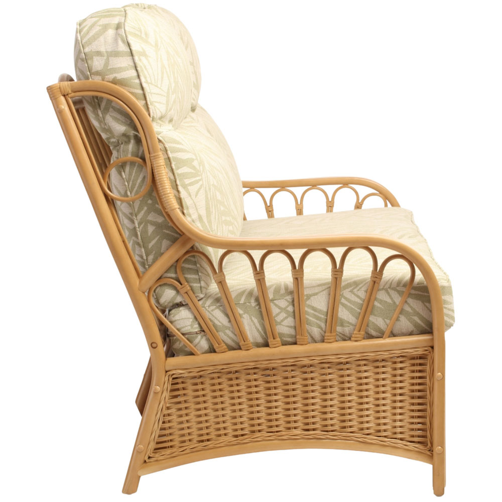 Desser Furniture Vale 3 Seater Light Oak Tropical Sofa Image 4