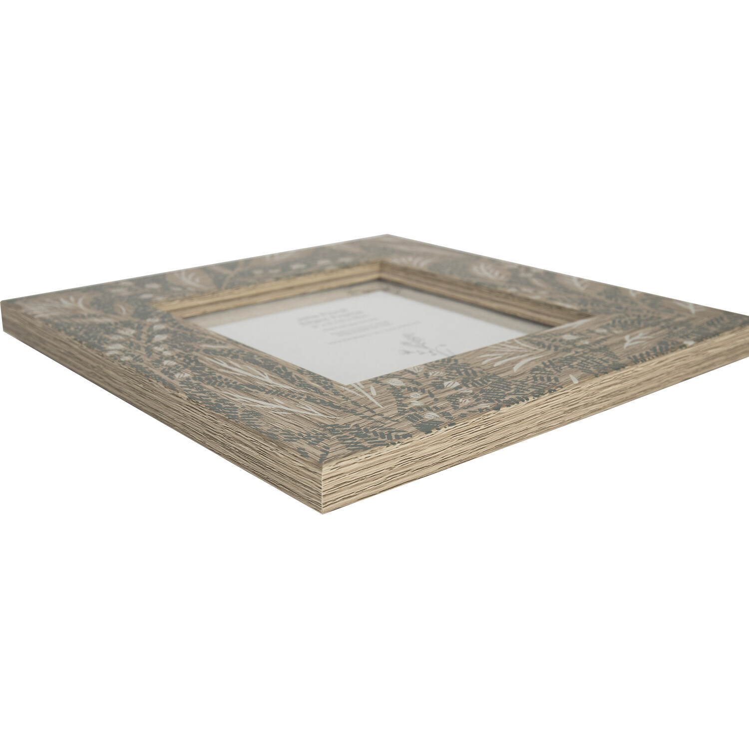 Jolie Floral Effect Frame Green 5x5in Image 3