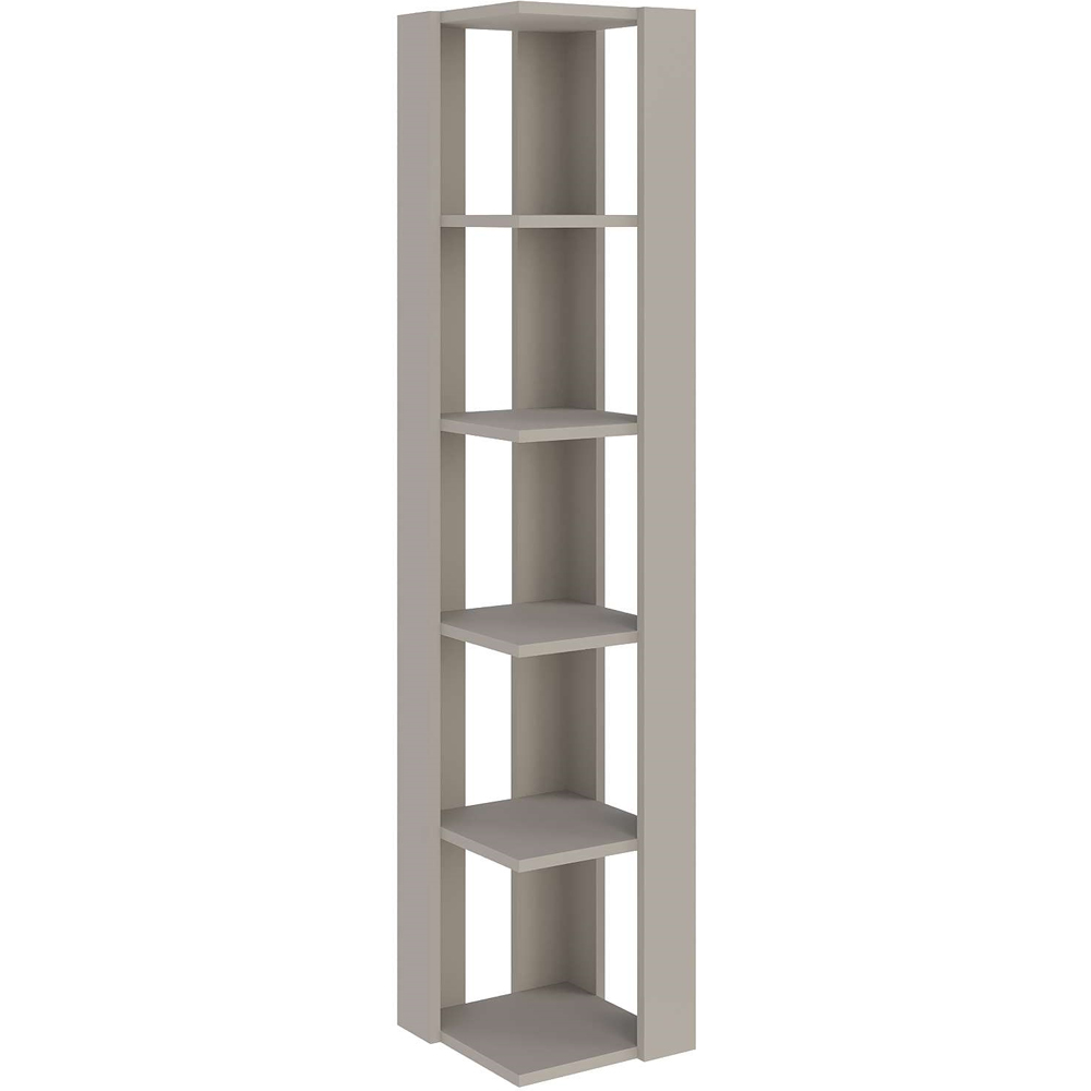 Decortie Nati Sandstone 5 Tier Tall Corner Bookcase Display Unit Image 2