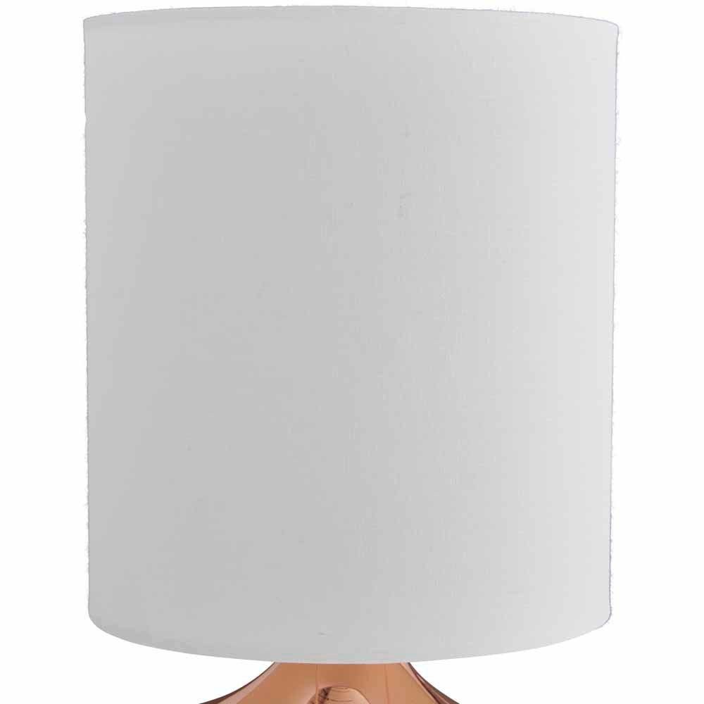 Wilko Copperl Squat Pad Table Lamp Image 2