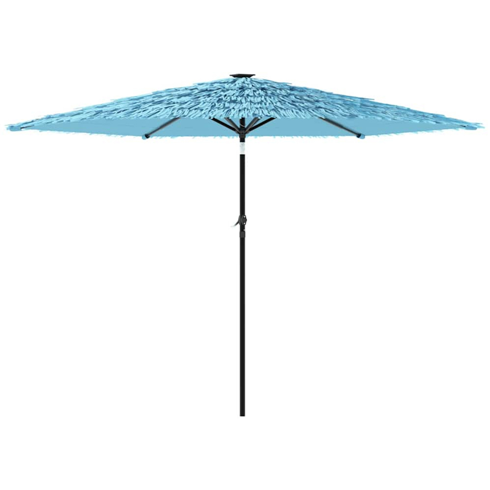 vidaXL Blue Straw Top Garden Parasol with Steel Pole 2.8m Image 4