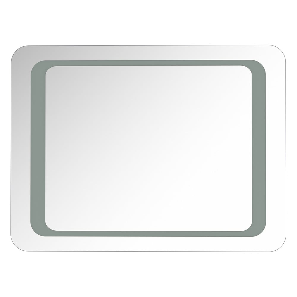 LED Wall Mounted Steam Free Illuminated Bathroom Mirror 80 X 60Cm Image 3