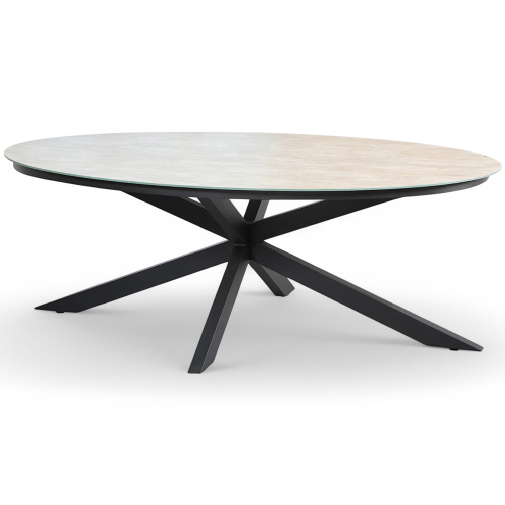 Royalcraft Bali 6 Seater Oval Ceramic Rope Dining Set Image 3