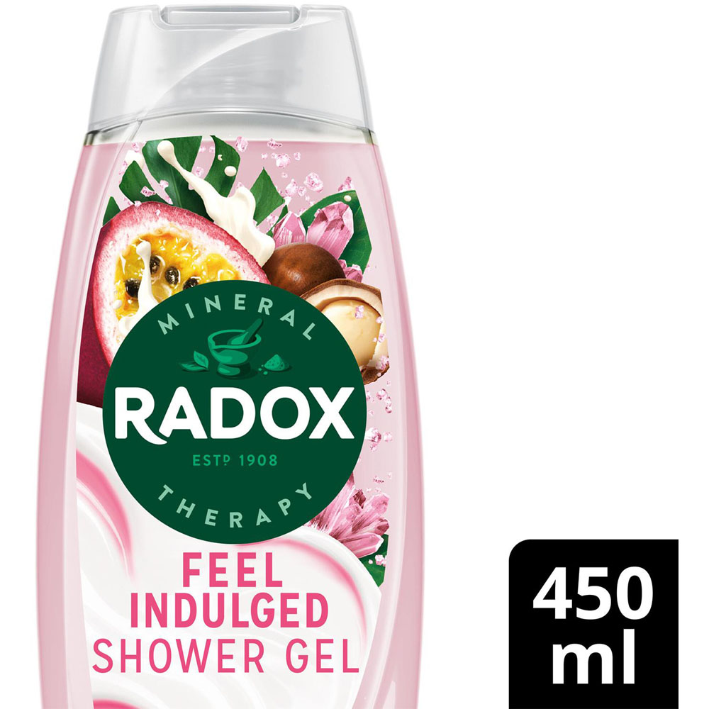 Radox Mineral Therapy Feel Indulged Passion Fruit and Shea Shower Gel 450ml 6 Pack Image 4
