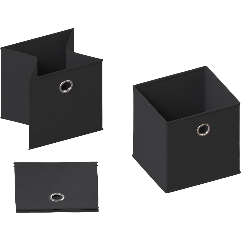 Vida Designs Durham Black Cube Storage Basket Image 5