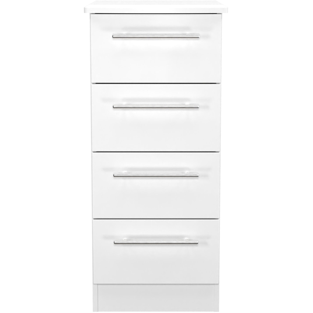 Crowndale Sherwood 4 Drawer Porcelain Matt Bedside Cabinet Image 2