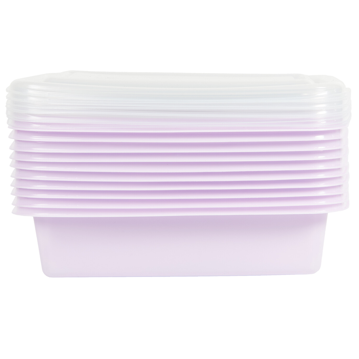 Pack of 10 Food Preparation Containers - Sage or Lilac Image 1
