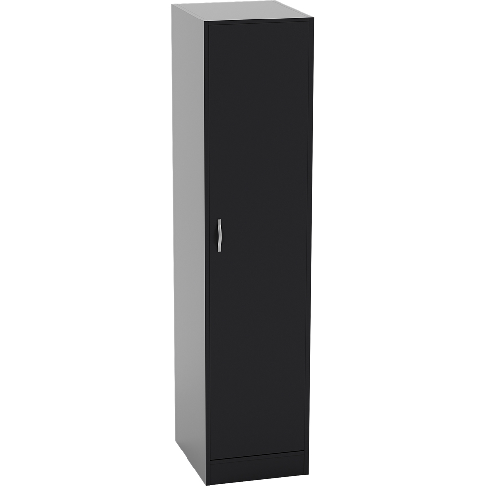Vida Designs Riano Single Door Black Wardrobe Image 2
