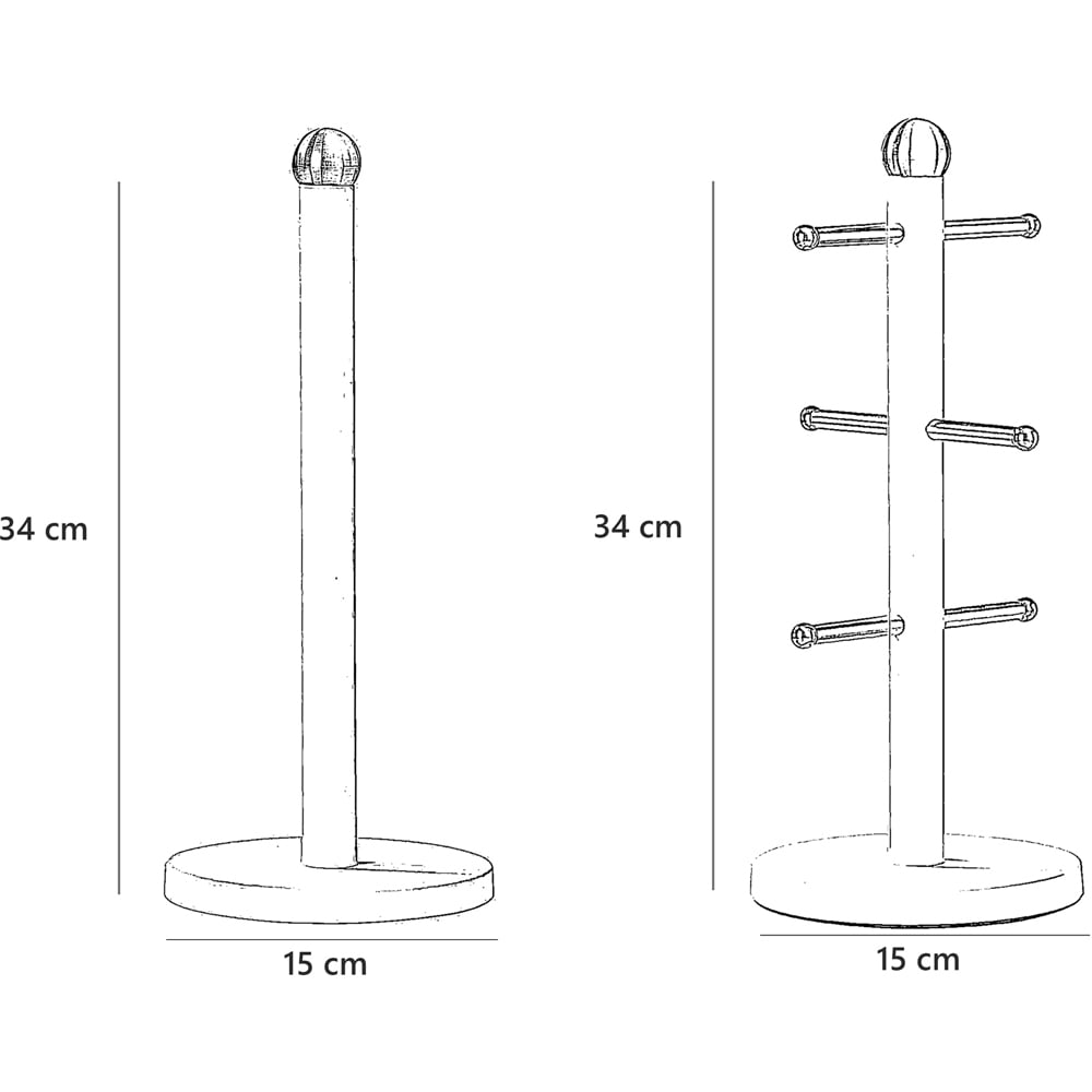 Innoteck Essentials Grey Matt Stainless Steel Paper Towel Holder Image 5