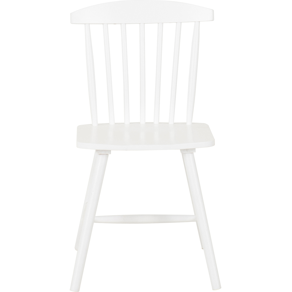 Seconique Emery Set of 2 White Dining Chair Image 3
