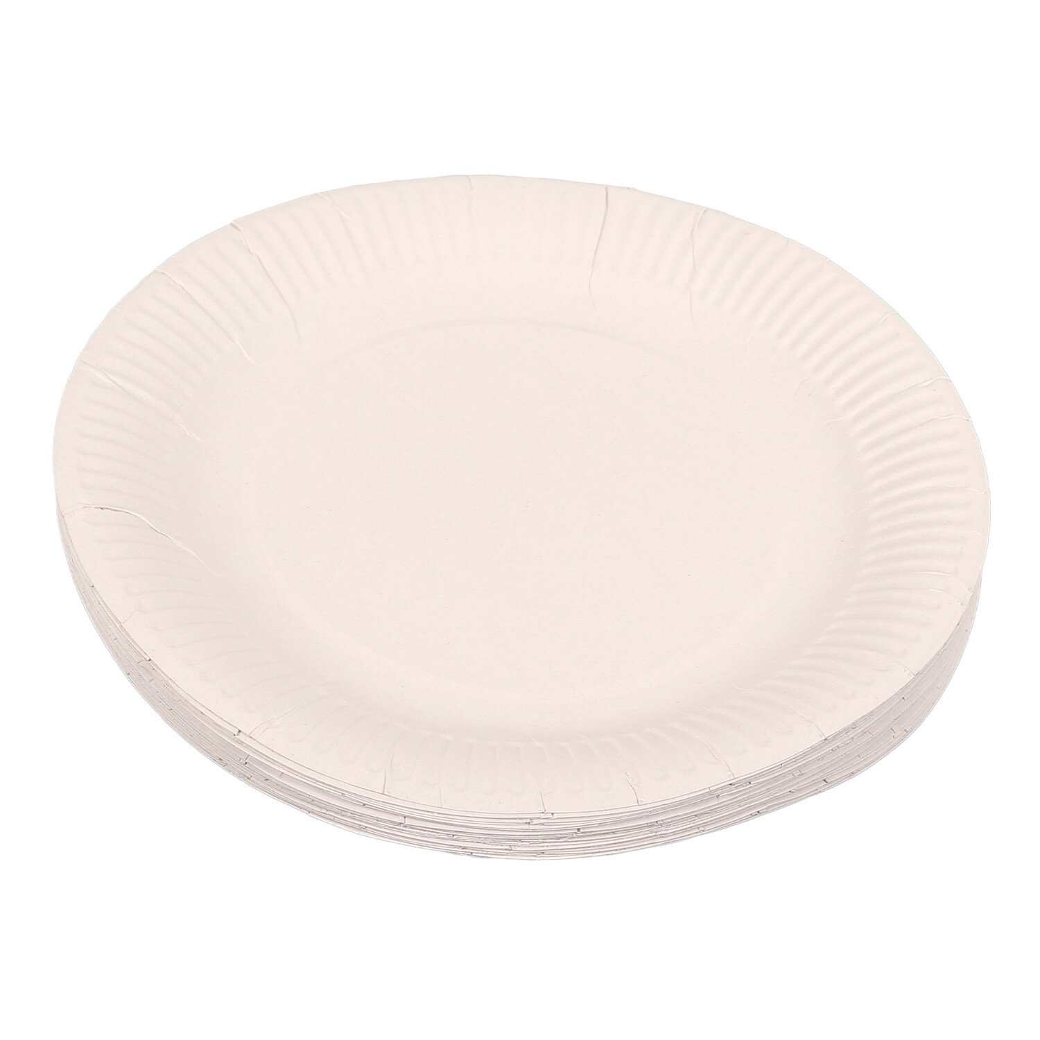 Pack of MyHome Paper Plates - White Image 2