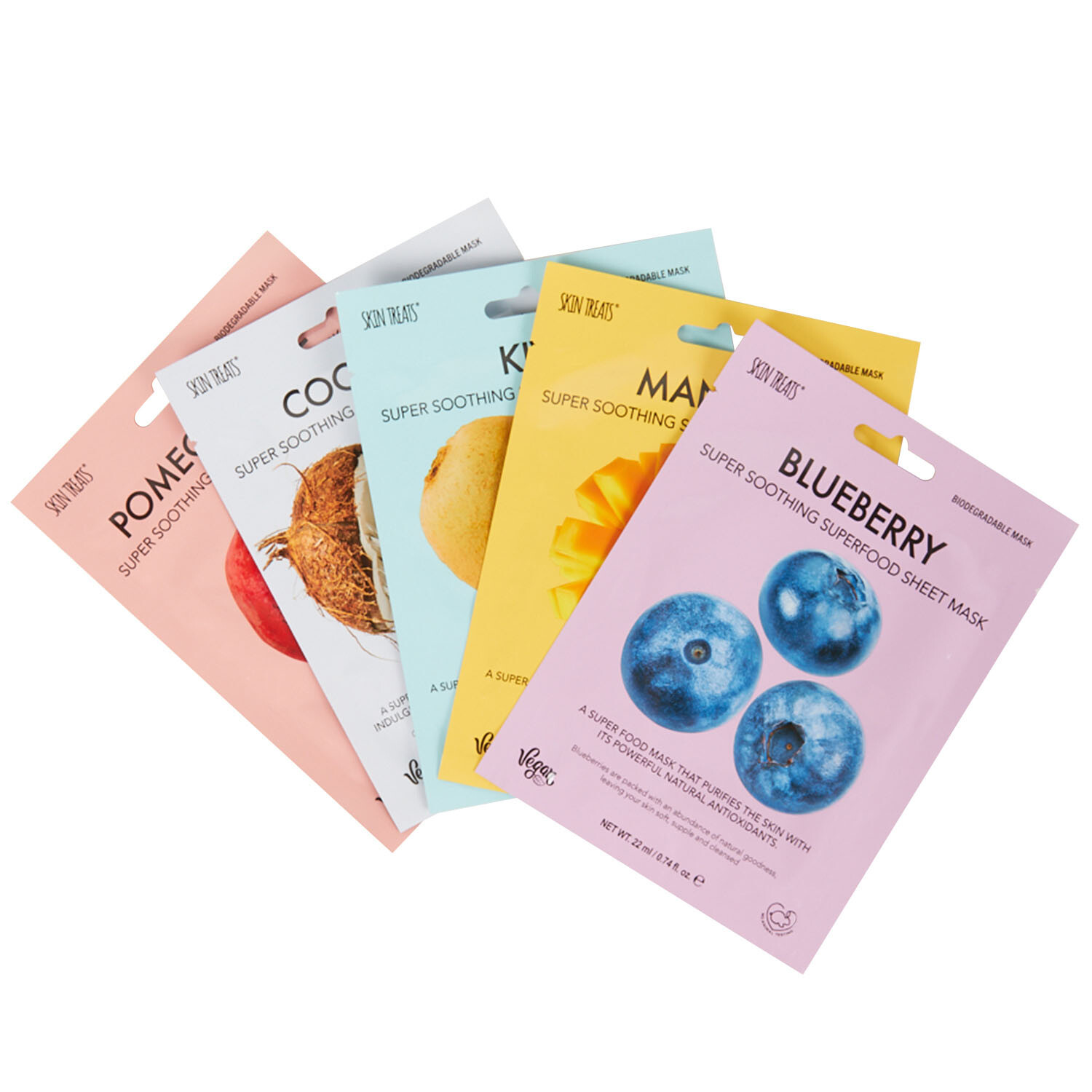 Pack of 5 Fruity Sheet Masks Image 3