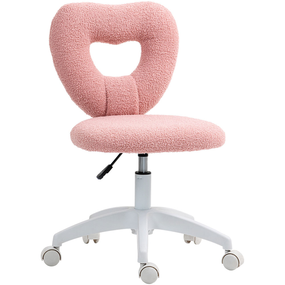 Portland Pink Armless Heart Office Chair Image 2
