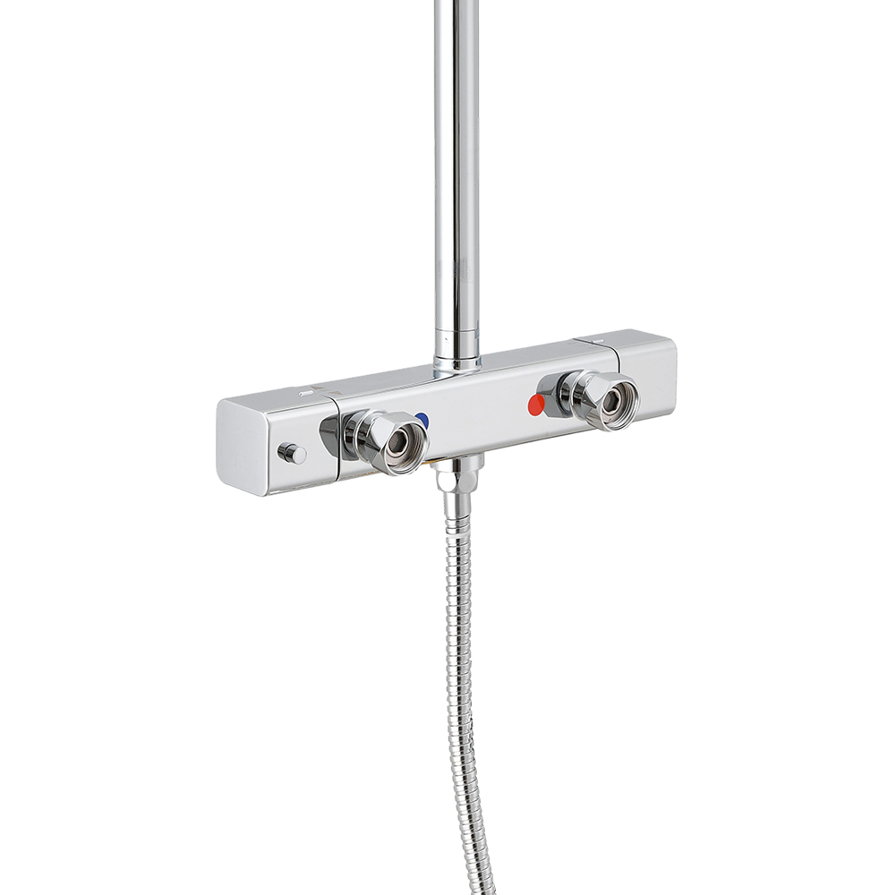 Living and Home Chrome-Plated Thermostatic Shower Mixer Set Image 2