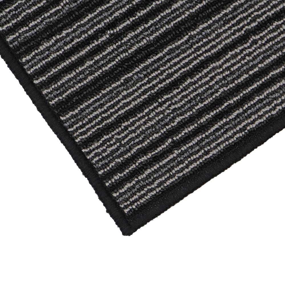 JVL Arona Black Indoor Machine Washable Doormat 40 x 60cm Image 3