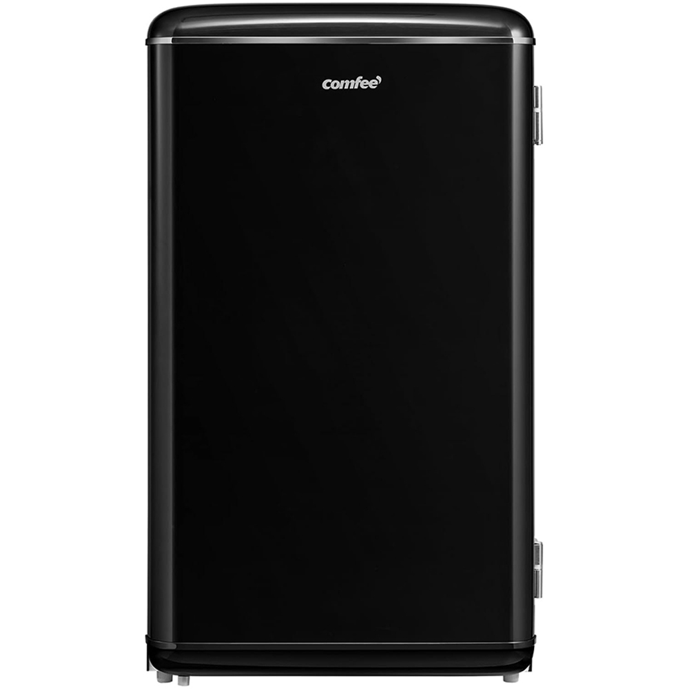Comfee Black Retro Freestanding Fridge with Chiller Box 93L Image 1