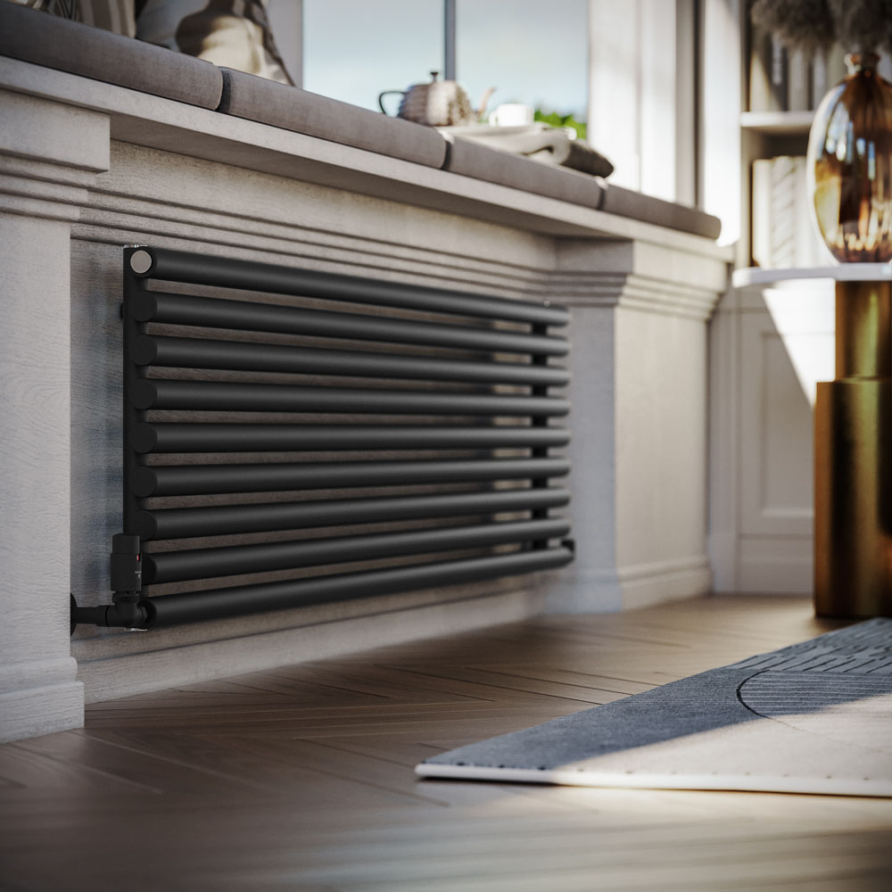 Terma Rolo Room 3516 BTU Heban Black Radiator 1800 x 480mm Image 8