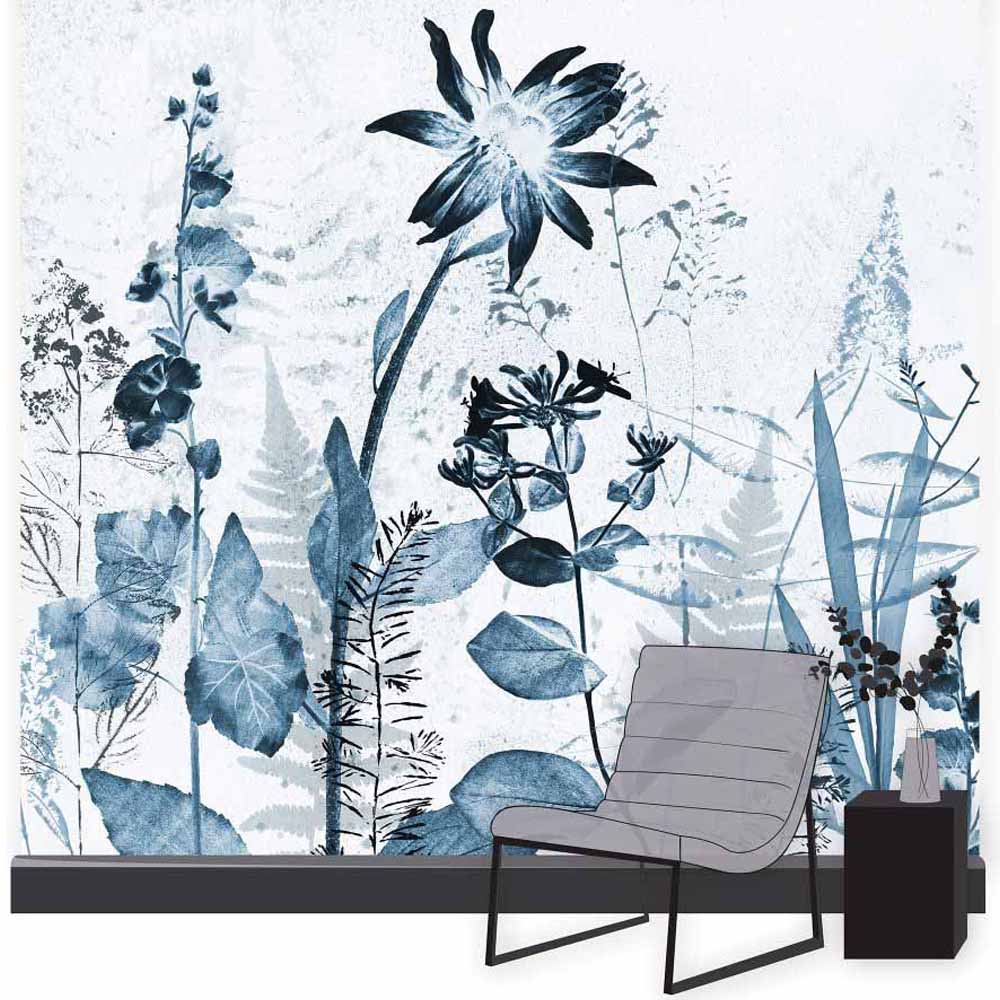 Art For The Home Flower Press Ink Wall Mural Image 1