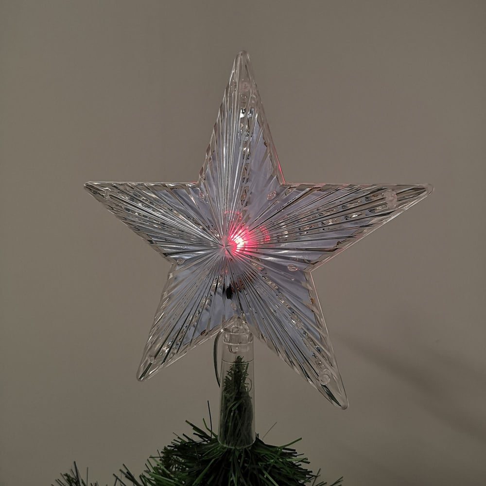 Samuel Alexander Multicolour LED Star Christmas Tree Topper Image 4