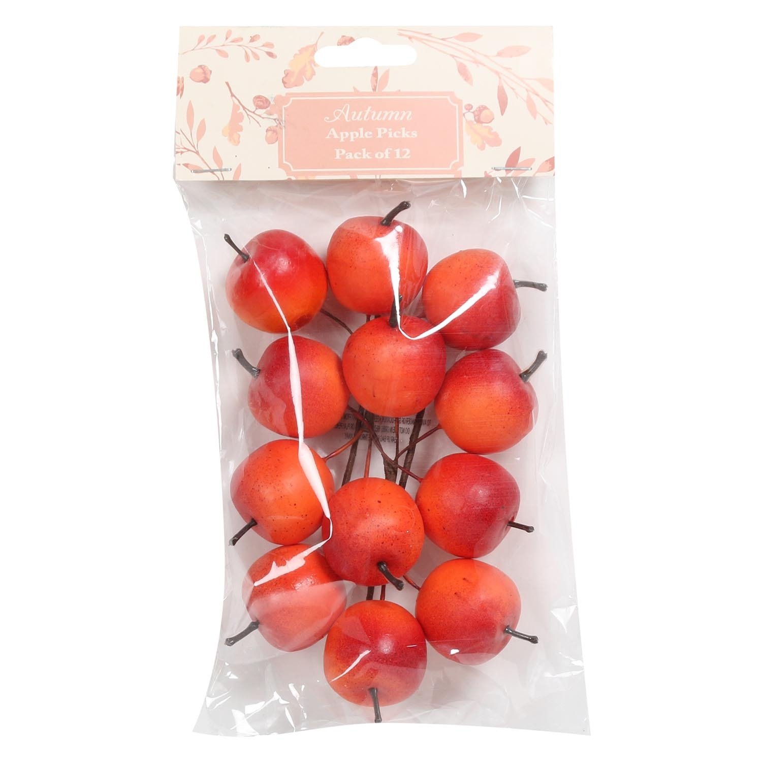 Pack of 12 Autumn Apple Picks Image