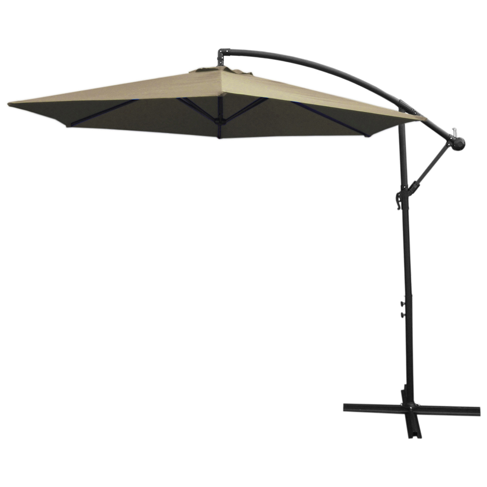 Monster Shop Beige Cantilever Parasol 3m Image 3