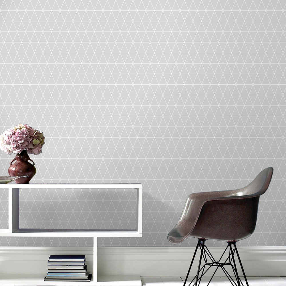 Superfresco Easy Wallpaper Triangolin Grey Image 2