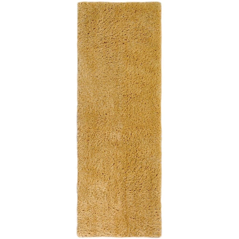 Homemaker Ochre Snug Plain Shaggy Rug 60 x 110cm Image 1