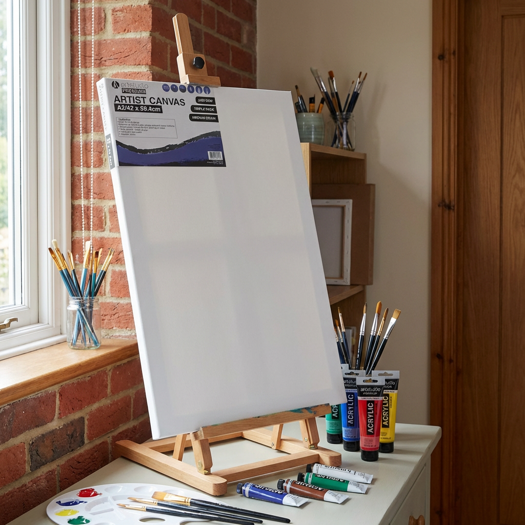 Art Studio Premium Artist Canvas A2 3 Pack Image 4