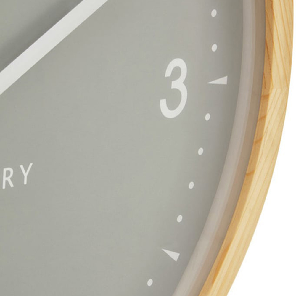 Premier Housewares Vitus Grey Wall Clock Image 5